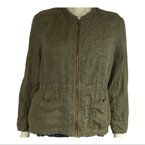 Caslon Linen Jacket Sz Large - Picture 1 of 7